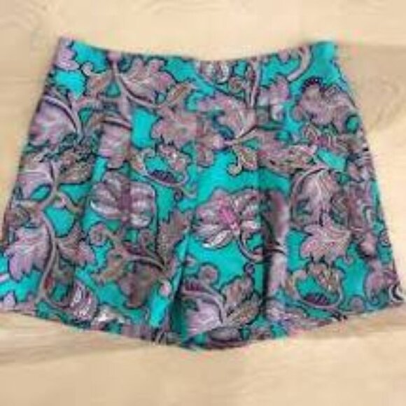 Loft Paisley Shorts size 0 - Picture 1 of 8